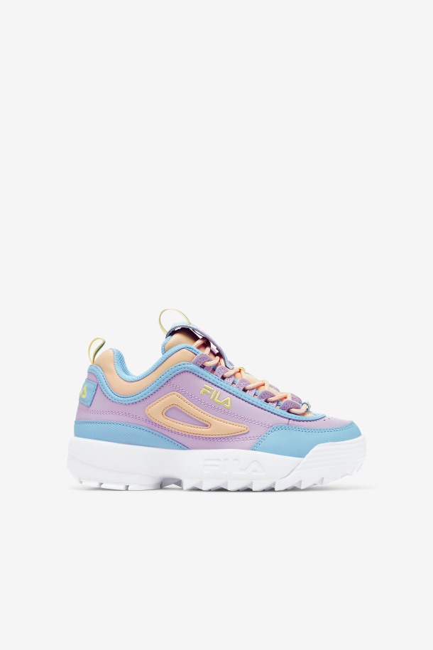 Azul/blanco/orquídea Fila Outlets Niños Grandes Disruptor 2 Premium