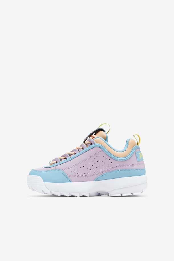Azul/blanco/orquídea Fila Outlets Niños Grandes Disruptor 2 Premium