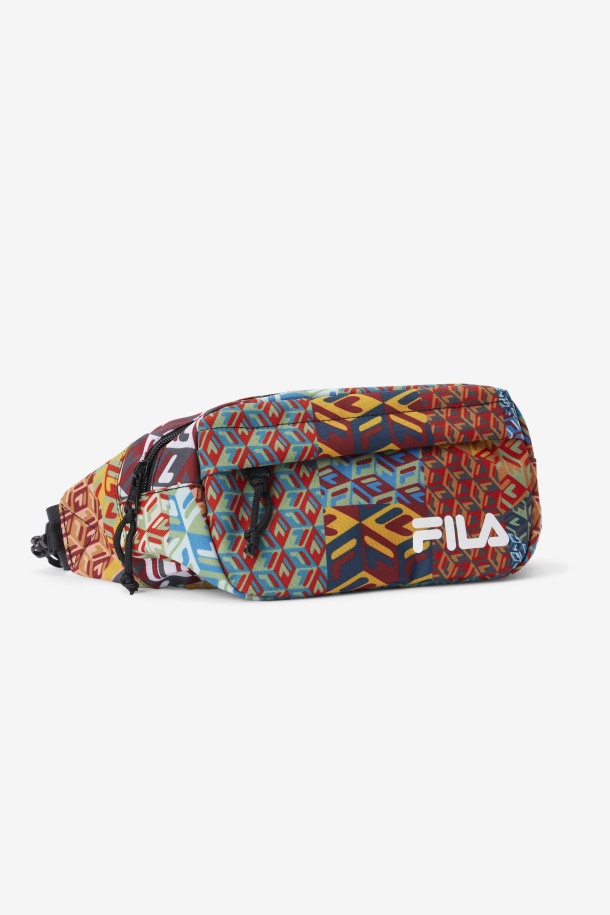 Fila Outlets Océano/amarillo/blanco Jorina Patch Print Riñonera