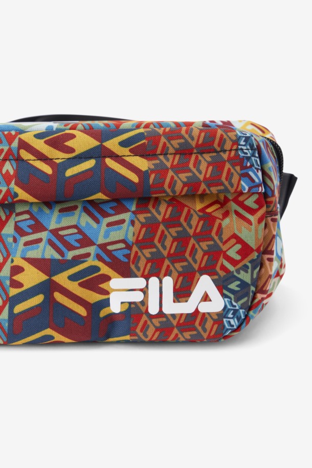 Fila Outlets Océano/amarillo/blanco Jorina Patch Print Riñonera