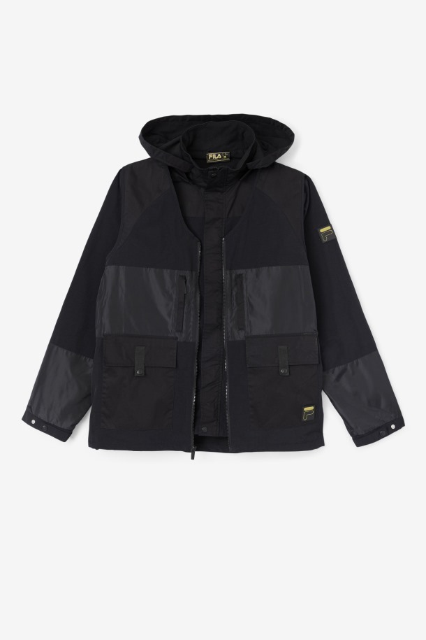 Fila Outlets Black Tate 3-in-1 Utility Jacket