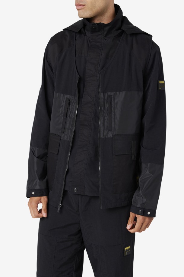 Fila Outlets Black Tate 3-in-1 Utility Jacket