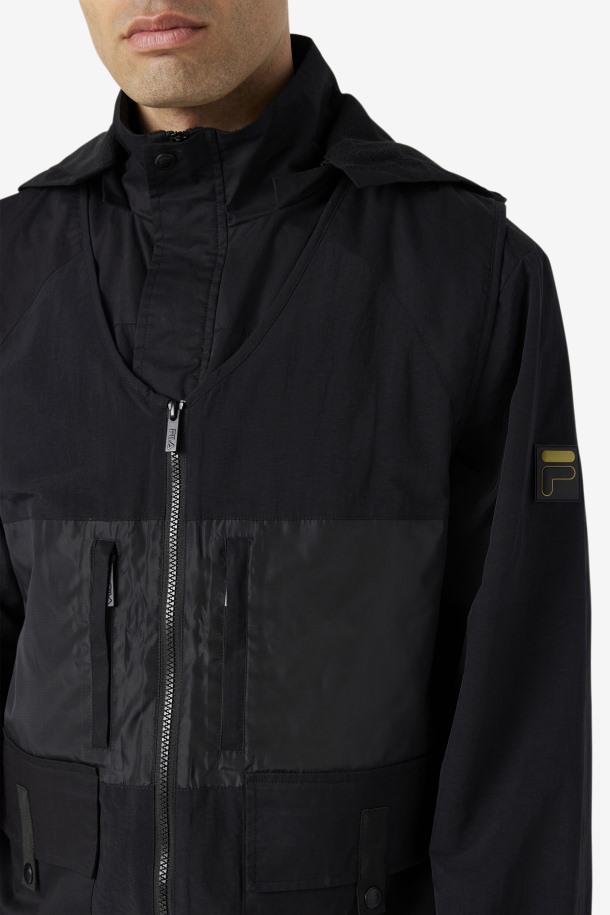 Fila Outlets Black Tate 3-in-1 Utility Jacket