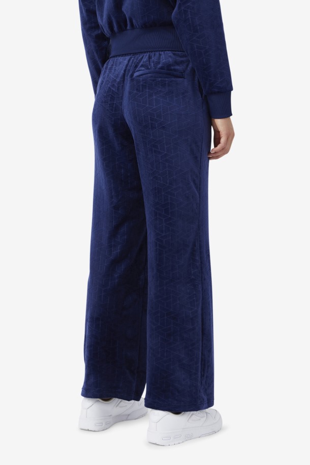 Devika Devika Terciopelo Chandal Pantalón Azul Marino Cola Outlets