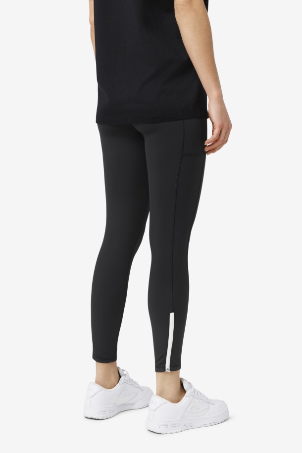 Finamente Rendimiento Legging Fila Puntos De Venta Negro
