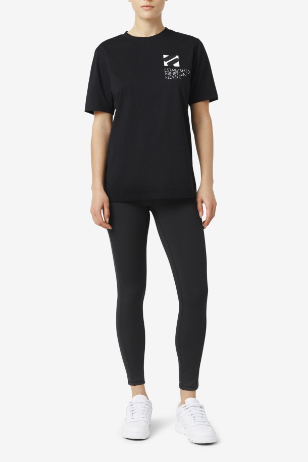Finamente Rendimiento Legging Fila Puntos De Venta Negro