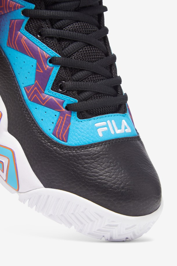 Zapatillas Mb Fila Hombre Negras/blancas/moradas