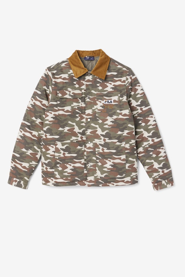 Chaqueta 2pac Fila Outlets Camo Print/bronce Marrón