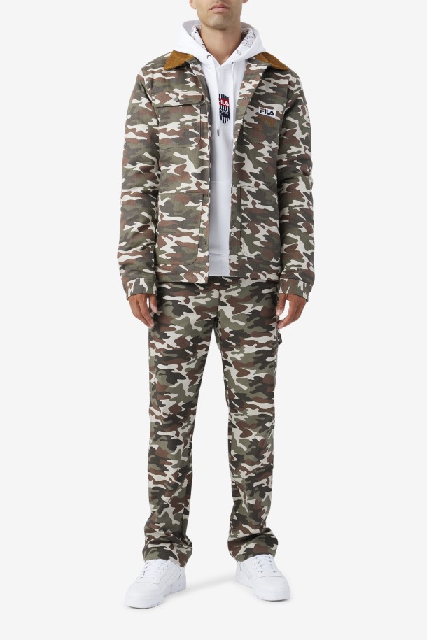 Chaqueta 2pac Fila Outlets Camo Print/bronce Marrón