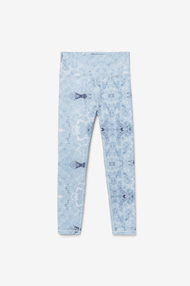 Leggings 7/8 Forza Smooth Con Estampado De Niebla Azul Fila Outlet