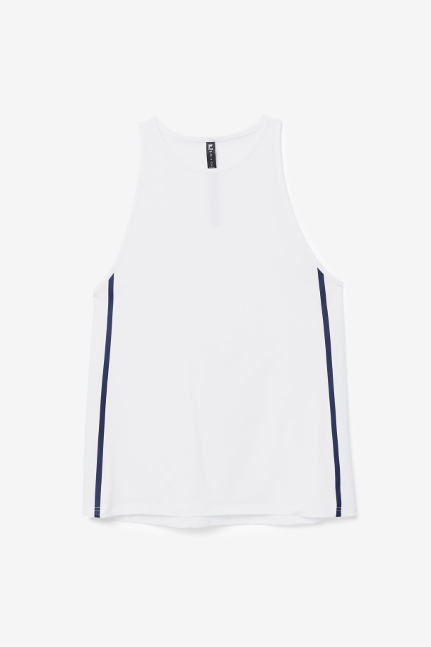 Fila Outlets Blanco/blanco Jaspeado/negro Fi-lux Camiseta Sin Mangas Suelta