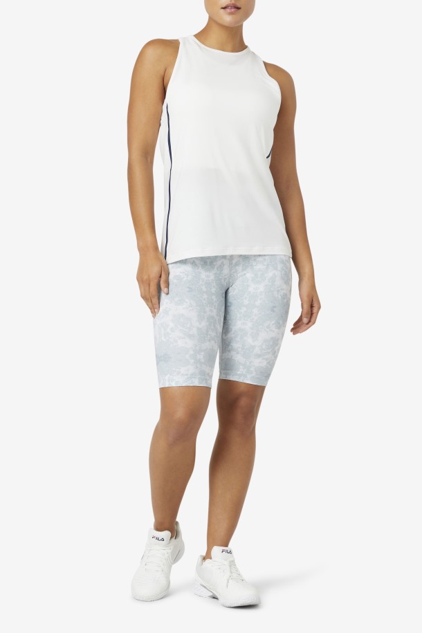 Fila Outlets Blanco/blanco Jaspeado/negro Fi-lux Camiseta Sin Mangas Suelta