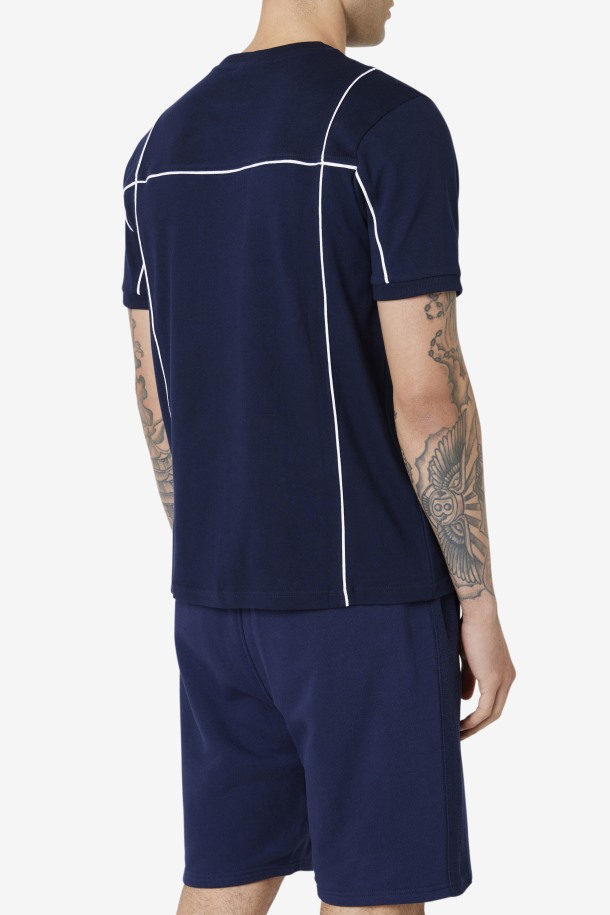 Terrinda Crew Azul Marino/blanco Fila Outlet