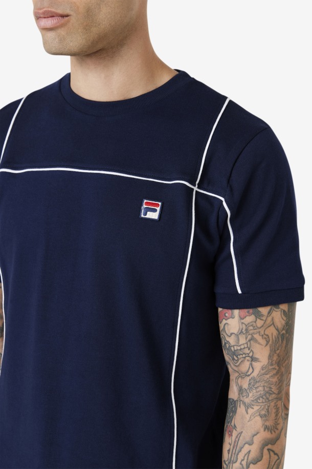 Terrinda Crew Azul Marino/blanco Fila Outlet