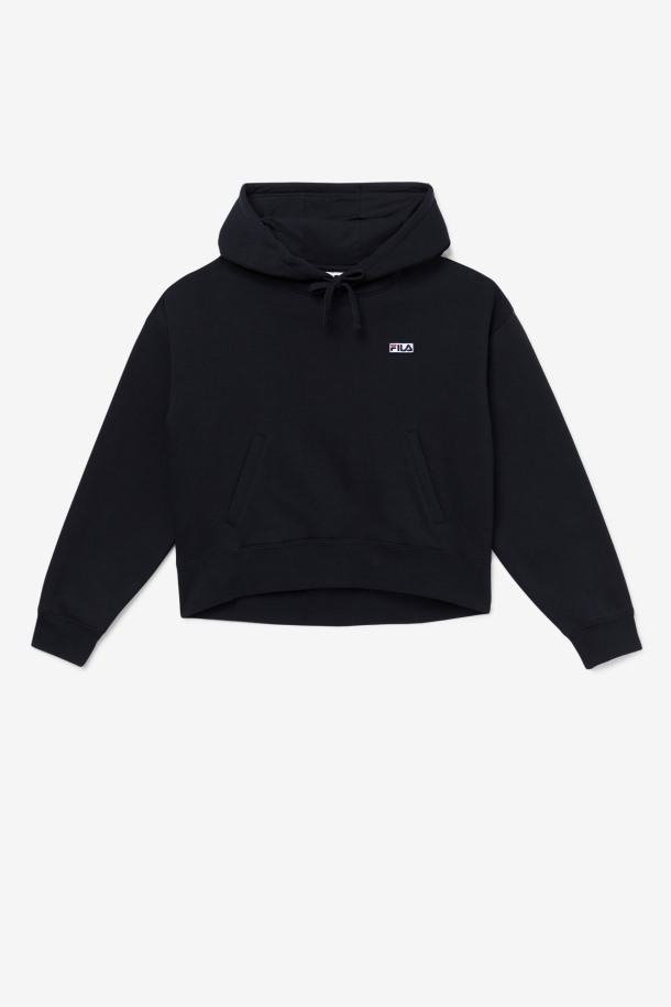 Fila Outlets Sudadera Con Capucha Negra Marina