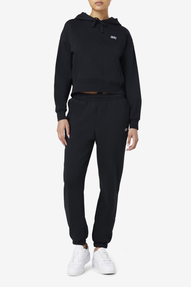 Fila Outlets Sudadera Con Capucha Negra Marina