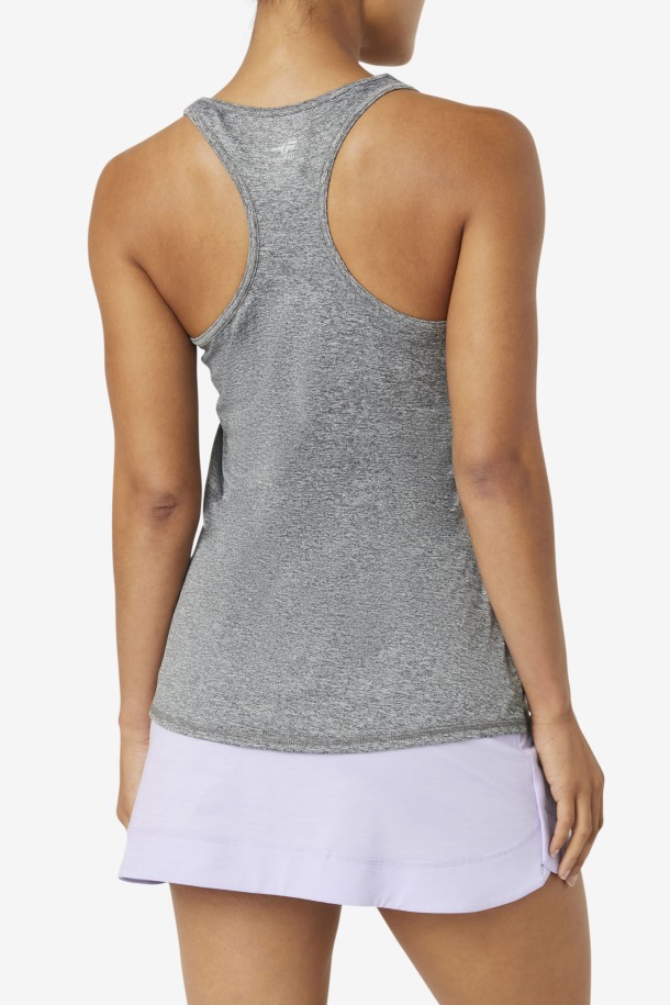 Heather Fila Outlets Pickleball Racerback Tanque