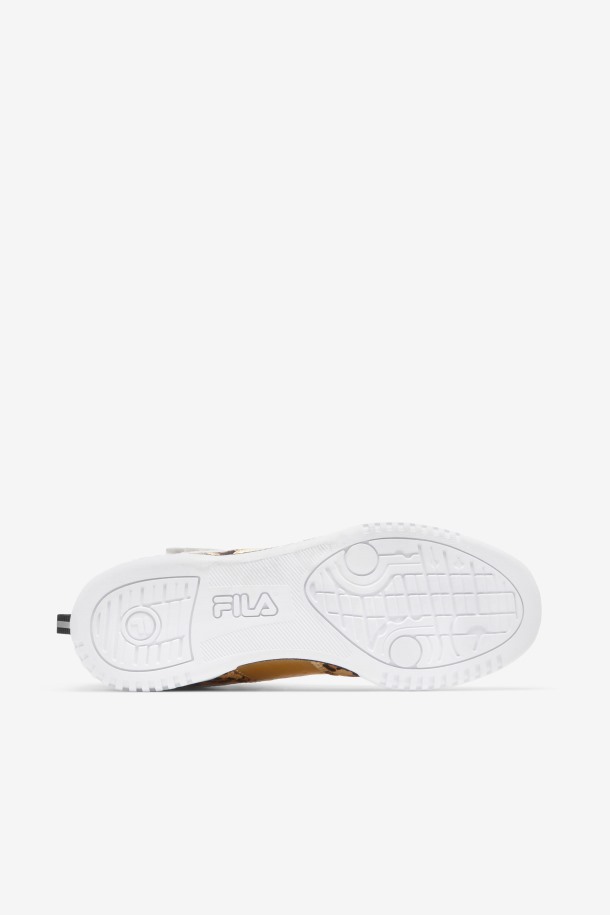 Zapatillas Fila Mujer F-14 Metalizado Oro/blanco/negro Metalizado