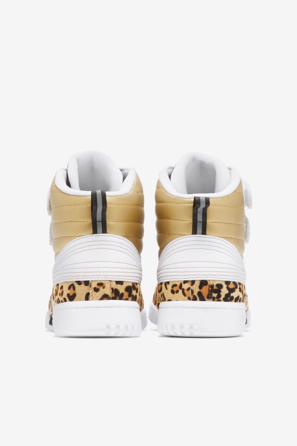 Zapatillas Fila Mujer F-14 Metalizado Oro/blanco/negro Metalizado