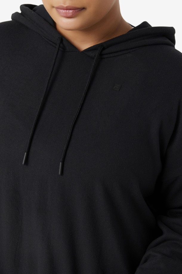Fi-lux Cropped Sudadera Con Capucha Negra Fila Outlet