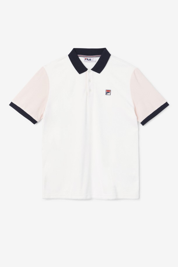 Gramme Polo Fila Outlets Malvavisco/rosa/azul Marino