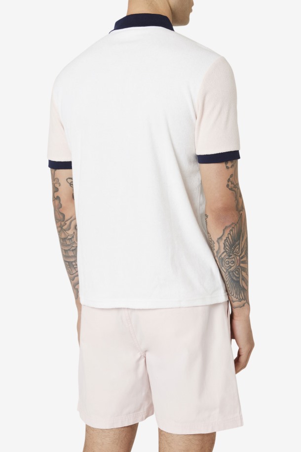 Gramme Polo Fila Outlets Malvavisco/rosa/azul Marino