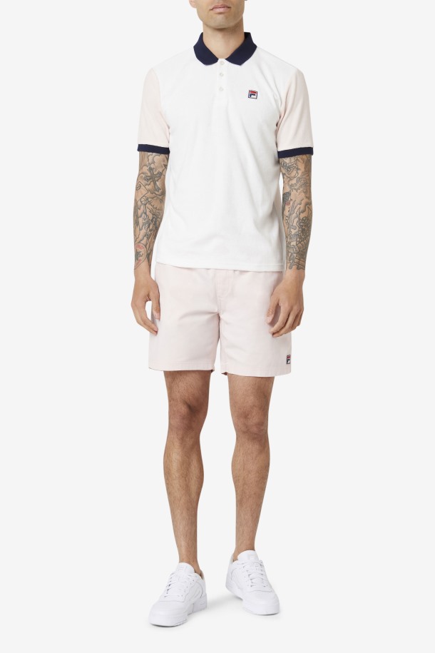Gramme Polo Fila Outlets Malvavisco/rosa/azul Marino