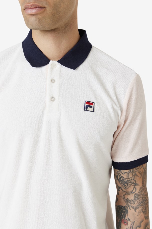 Gramme Polo Fila Outlets Malvavisco/rosa/azul Marino