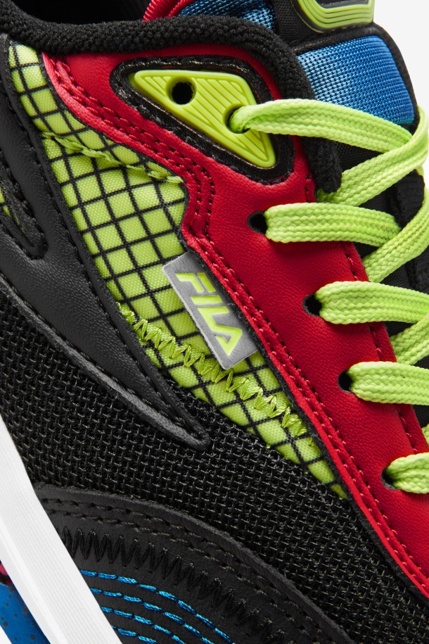 Fila Outlets Niños Grandes Renno Negro/azul/rojo