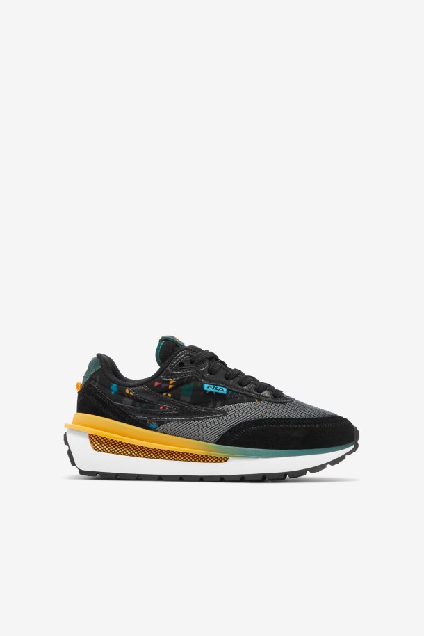 Renno Fila Outlets Para Niños Grandes Black/june Bug/saffron