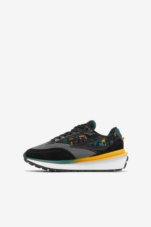 Renno Fila Outlets Para Niños Grandes Black/june Bug/saffron