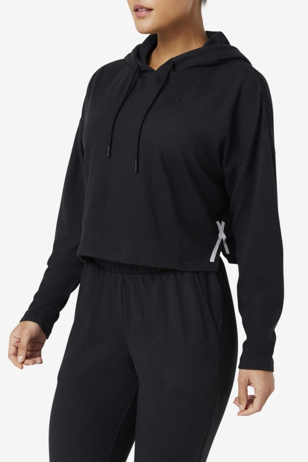 Sudadera Corta Fi-lux Negra Fila Outlet