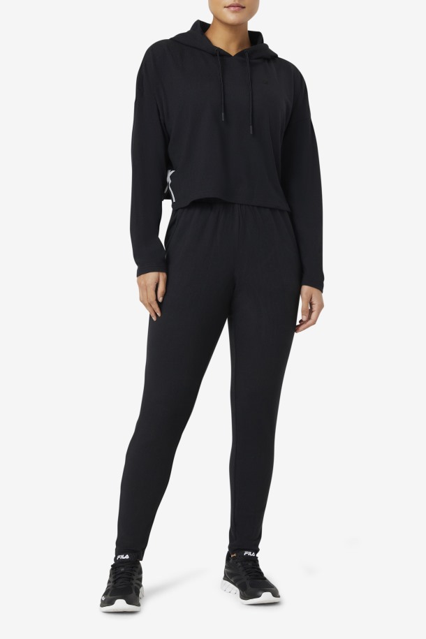 Sudadera Corta Fi-lux Negra Fila Outlet