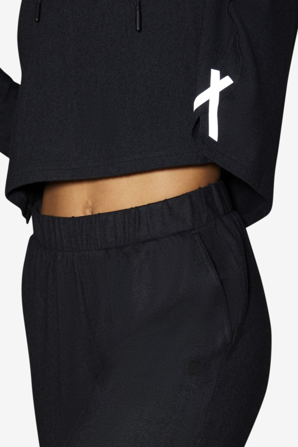 Sudadera Corta Fi-lux Negra Fila Outlet