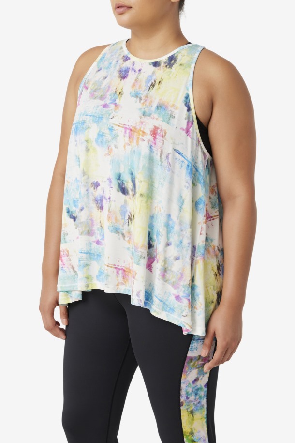 Fila Outlets Tie Dye Fi-lux Camiseta Sin Mangas Con Espalda Abierta