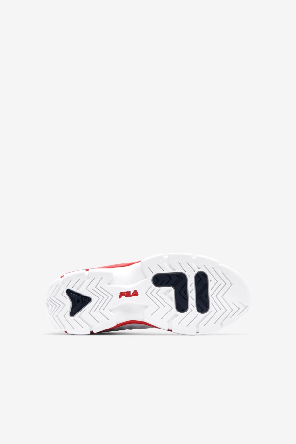 Fila Outlets Niños Grandes Grant Hill 2 Game Break Blanco/azul/rojo