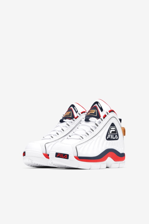Fila Outlets Niños Grandes Grant Hill 2 Game Break Blanco/azul/rojo