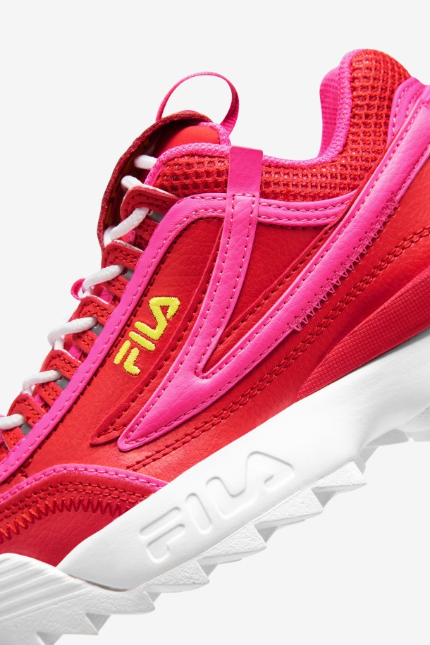 Rojo/rosa/amarillo Fila Outlets Niños Grandes Disruptor 2 Exp