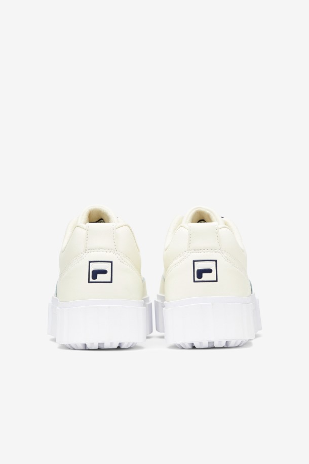 Fila Outlet Mujer Sandblast Low Satin Lace Blanco/azul Marino/blanco