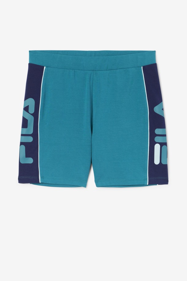 Shorts De Ciclismo Queue Outlet Deep Lake/navy/iced Aqua Davina
