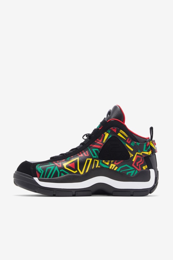 Fila Outlets Negro/jelly Bean/limón Hombres Grant Hill 2