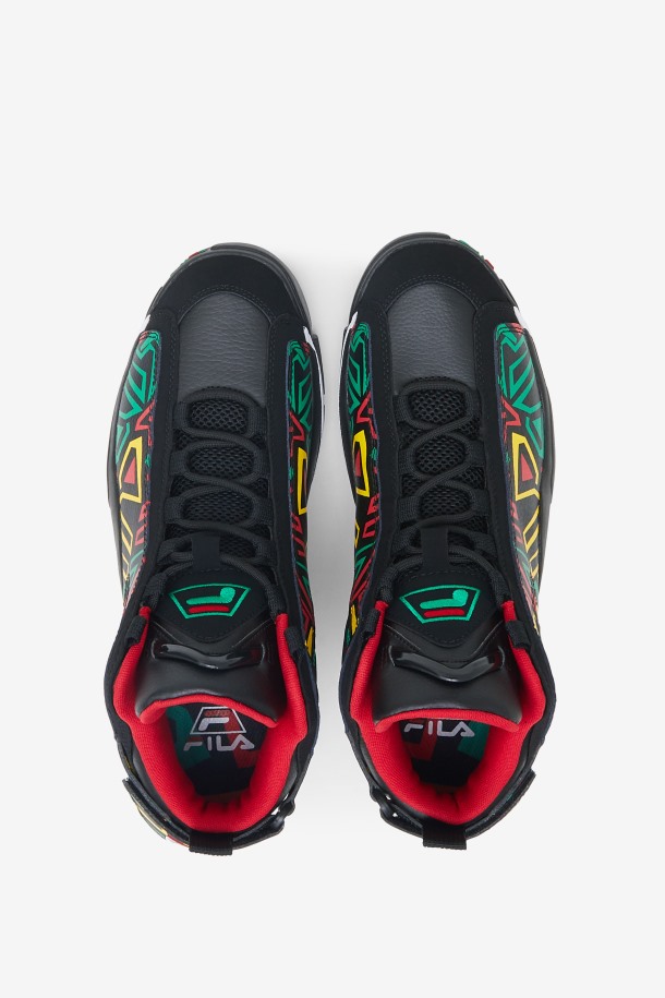 Fila Outlets Negro/jelly Bean/limón Hombres Grant Hill 2