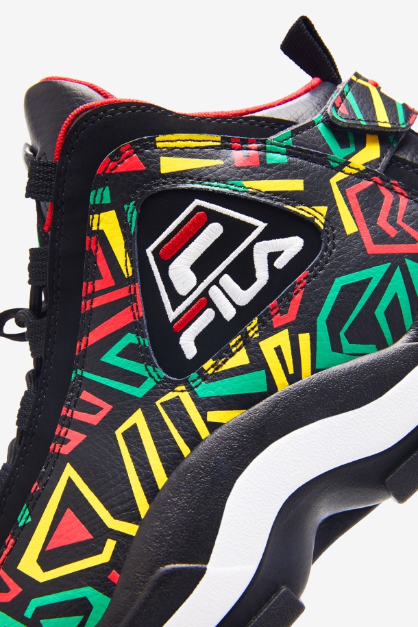 Fila Outlets Negro/jelly Bean/limón Hombres Grant Hill 2