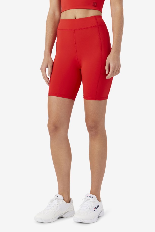 Pantalón Corto Ciclista Tiana Rojo Outlet Fila