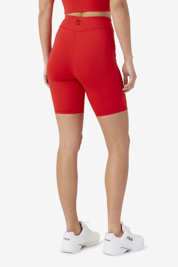 Pantalón Corto Ciclista Tiana Rojo Outlet Fila
