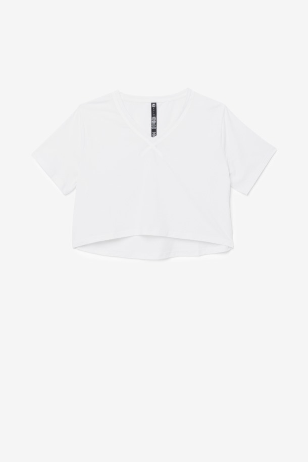 Fila Outlets Blanco Top Corto Fi-lux High-low