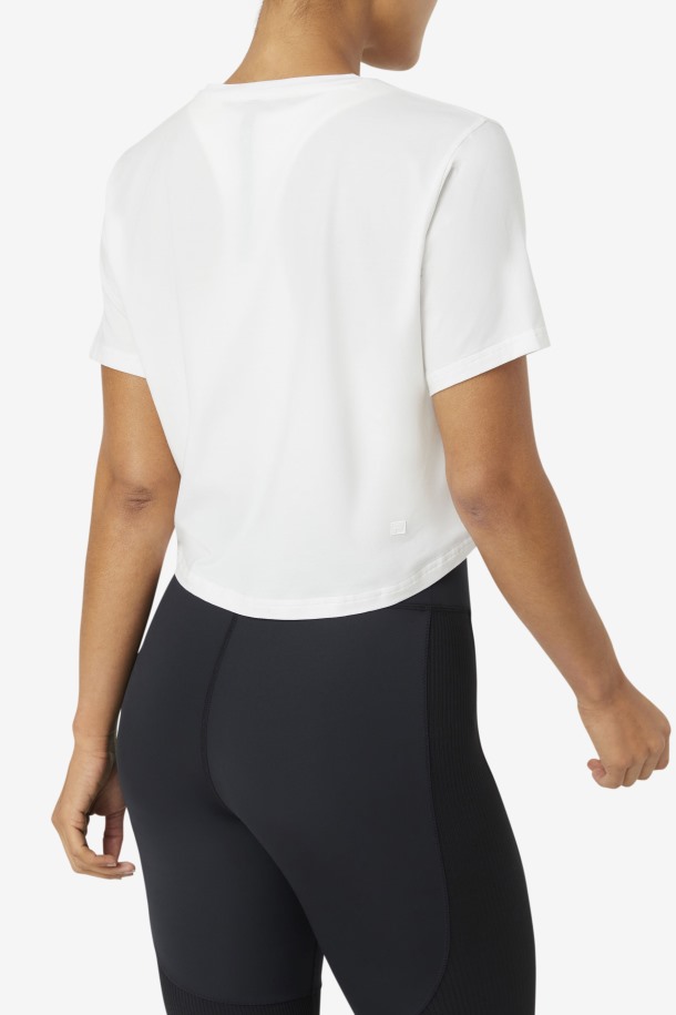 Fila Outlets Blanco Top Corto Fi-lux High-low