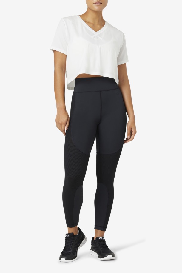Fila Outlets Blanco Top Corto Fi-lux High-low