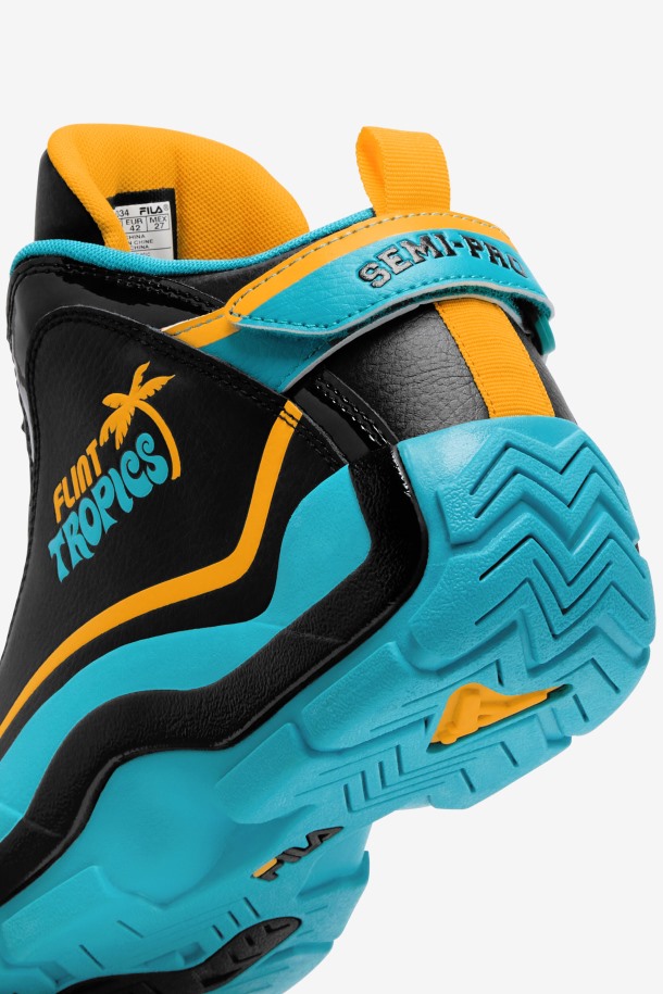 2 Salidas Semi-profesionales De Fila Para Hombre Grant Hill Negro/verde Azulado/zinnia
