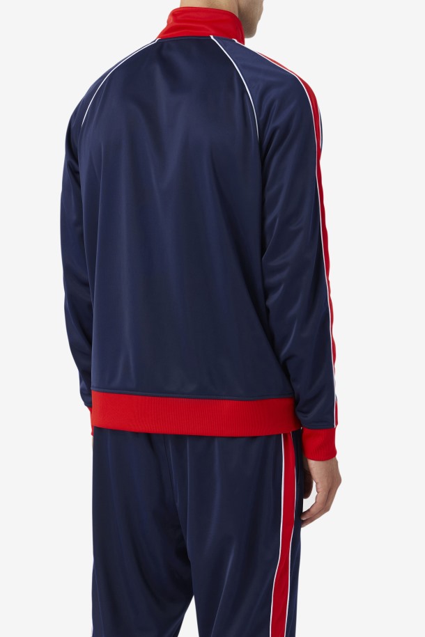 Chaqueta De Chándal 2pac Azul Marino/rojo/blanco Fila Outlet Online